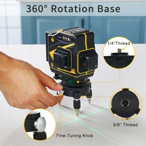Inspiritech 3x360° Grüner Strahl Multi Line Laser Waage für Boden Wandfliese Decke - Bild 14 von 20