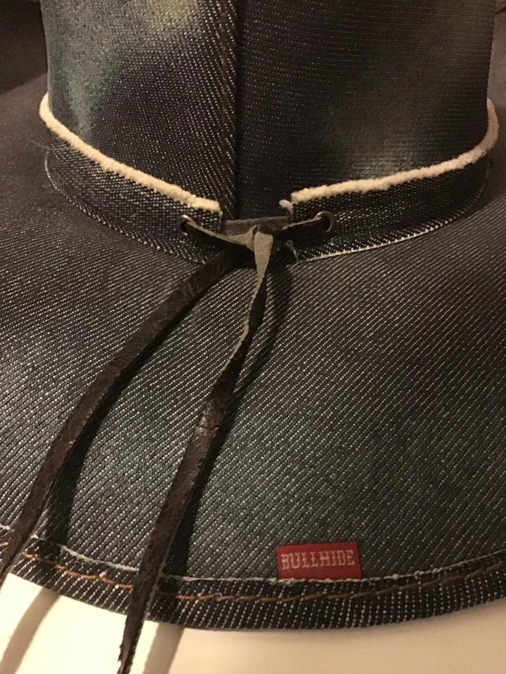 Sombrero Bullhide BETTER THEN AYER Colección Azul Denim Vaquero Sombrero Pequeño Foto 4 de 4