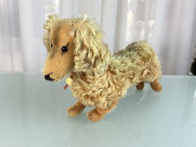 Hermann Stofftier Hund 20 x 30 cm Zustand siehe Fotos 