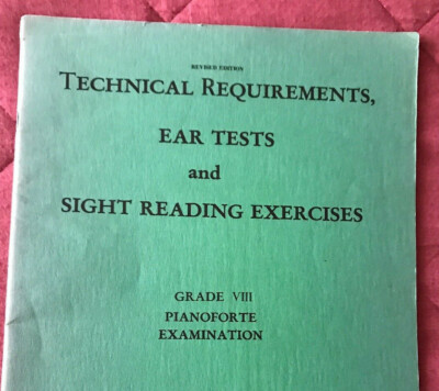 technical requirements, ear tests and sight reading exercises-Grade VIII
