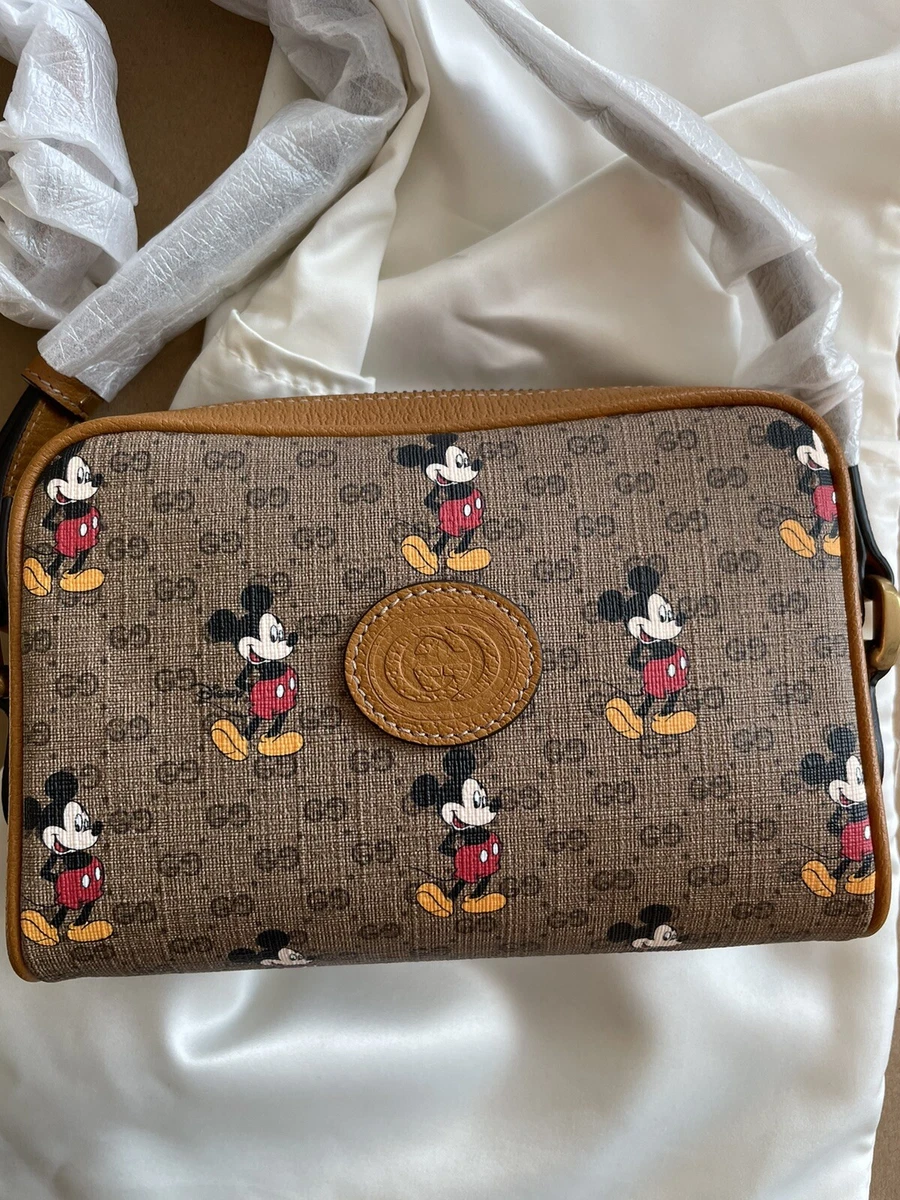 gucci mickey mouse shoulder bag