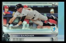 2022 Topps 1st Edition Black #49 Brett Gardner /25 Yankees