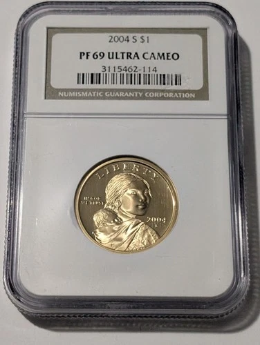 2004-S San Francisco Sacagewea Proof $1 NGC PR69 Ultra Cameo 
