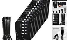  Boot Shaper Form Inserts, Tall Boot Support, Reusable Shoe Tree Shape 4 Black
