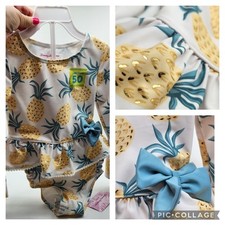 Tommy Bahama Swim Suit Set 3T Pineapple 50 UPF/FPS w/ Tags