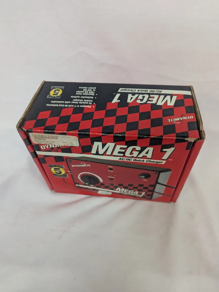 Dynamite Mega 1 AC/DC Quick Charger for 4-7 Cell Ni-Cad Batteries, with Box - Image 2 of 4