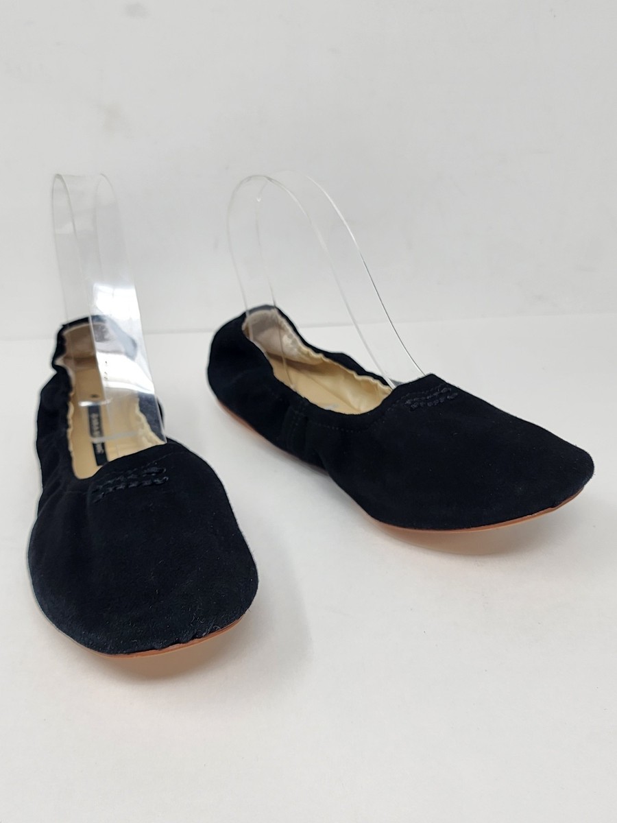 Zara Basic Collection Womens EU 35 US Black Suede Ballet Flats