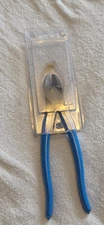 ( 1 ) Channellock E458 8" Long Diagonal Cutting Angle Head Bent Nose Pliers