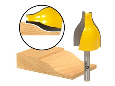 Ogee Vertical Raised Panel Router Bit - 1/4'' Shank - Yonico 12147q