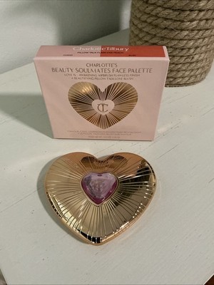 Charlotte Tilbury Beauty Soulmates Face Palette -Pillow Talk Flawless Peach -NIB