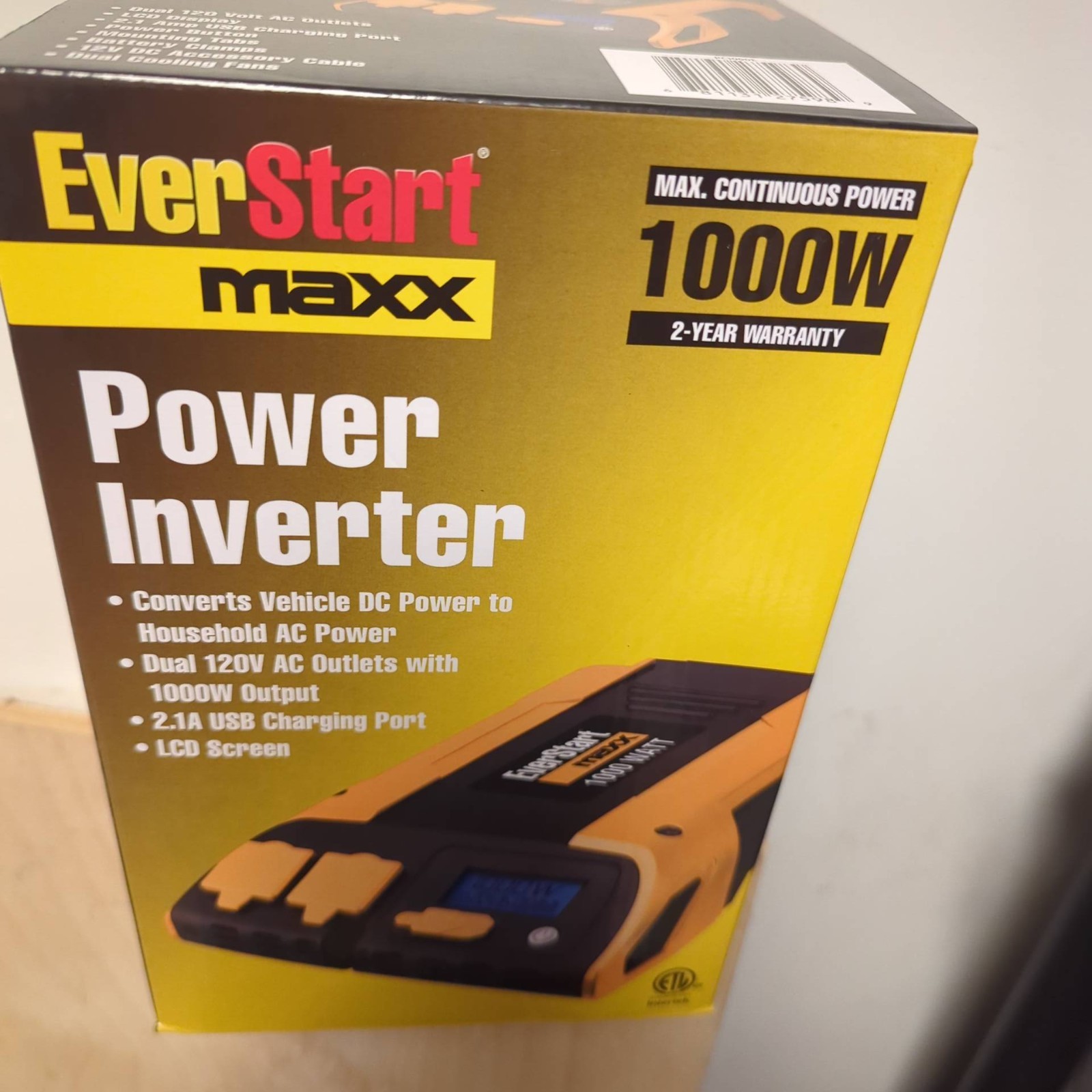 EverStart Maxx 1000 Watt Automotive Power Inverter 120v Outlet USB 12v