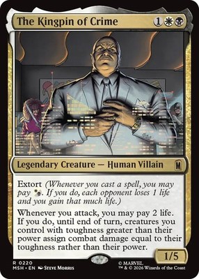 The Kingpin of Crime Light Play, English Magic the Gathering MTG Marvel Super He