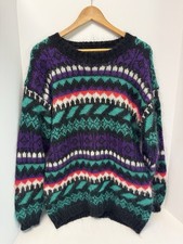 Vintage KNIT KNIT Brand Mohair Blend Pullover Sweater 80s WM MD / LG EUC