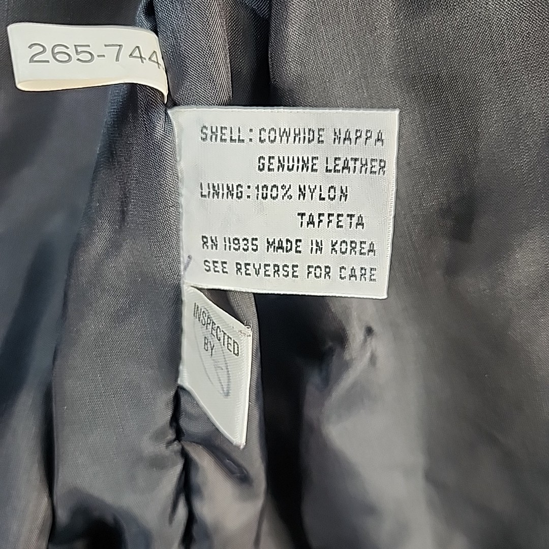 80s Tibor Black Patchwork Leather Motorcycle Jack… - image 14