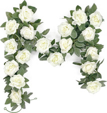 Kunstblumen Girlande 2x2m für Hochzeitsdeko Garten Balkon innen Außen