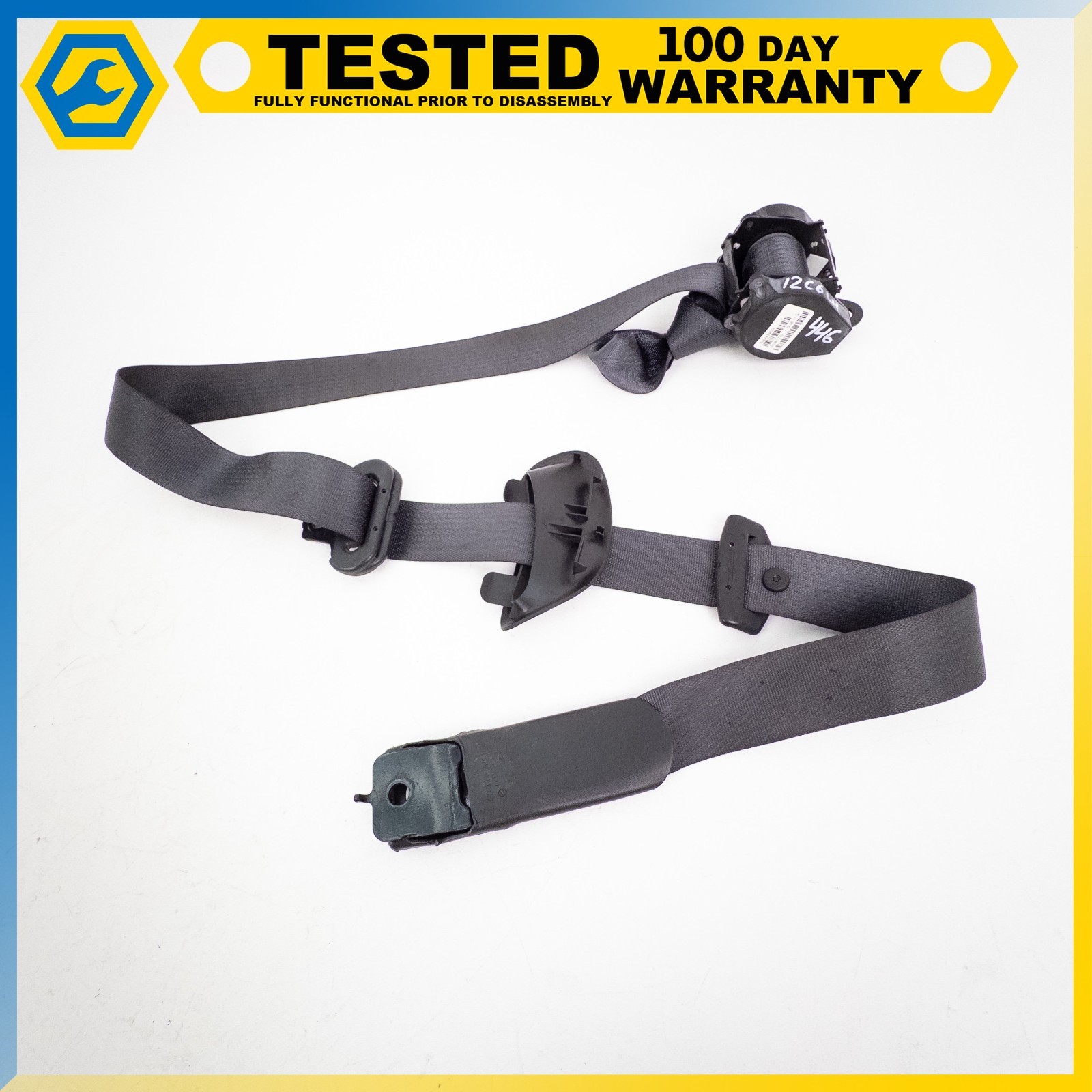 05-13 CHEVROLET CORVETTE C6 FRONT LEFT DRIVER SIDE SEAT BELT RETRACTOR OEM
