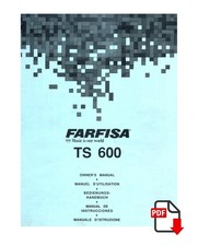 FARFISA TS600 Owner Manual User Manual User Manual Instructions - PDF