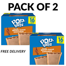 Pop-Tarts Frosted Brown Sugar Cinnamon Toaster Pastries, 16 Count, 27 oz