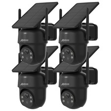 ANRAN 5MP Solar Battery Powered Security Camera System Wireless PTZ Outdoor WIFI