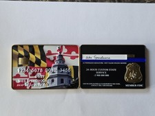Maryland State Police SATIRE Challenge Coin Never To Far On The States Card RARE