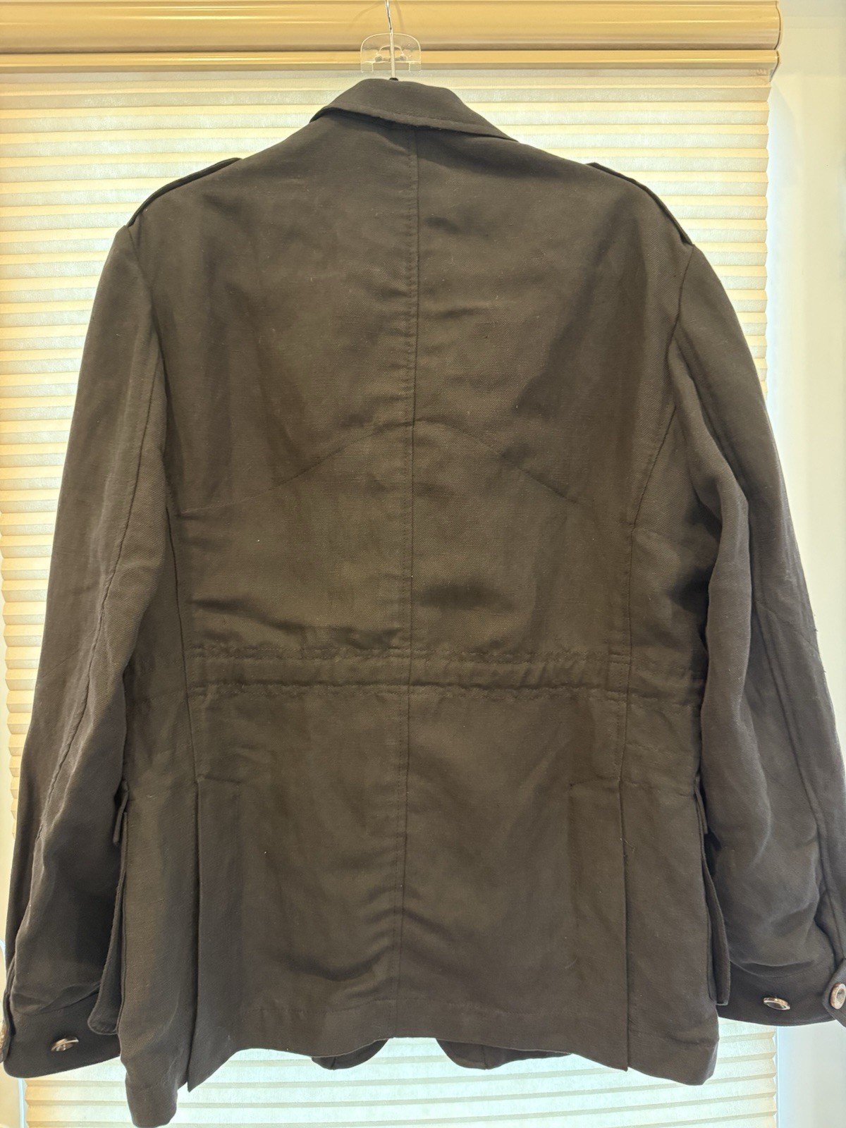 NWOT Ralph Lauren Purple Label Hand Tailored Linen Silk Jacket (Orig $2000} image 7