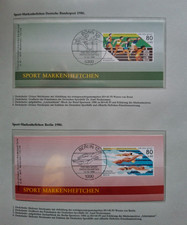 Berlin Bund Deutsche Sporthilfe 1986 Markenheft SMH 8, Mi Nr. 751+1269 postfr