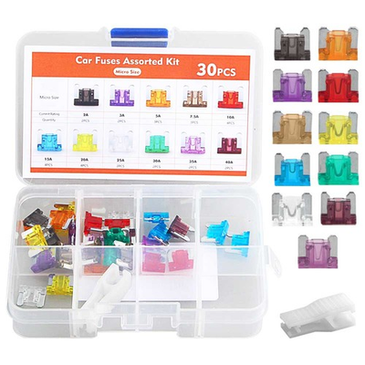 #ad 30Pcs Car Blade Fuse Assortment Assorted Kit Blade Set Auto Truck Automotive $1.98
