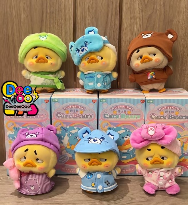 Care Bears X UpsetDuck Be Rainbow Duck Series Plush Confirmed Blind Box Gift ZQ