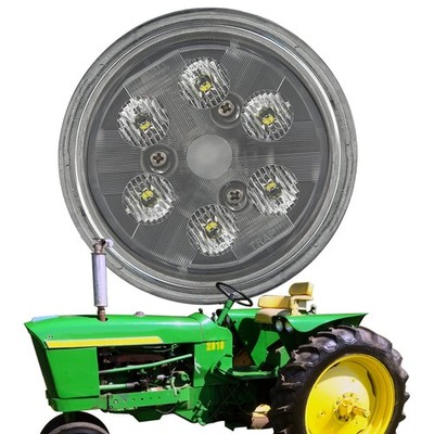 Round 18W Agriculture LED Work Light,Par 36 Light Replace 4410, Clear