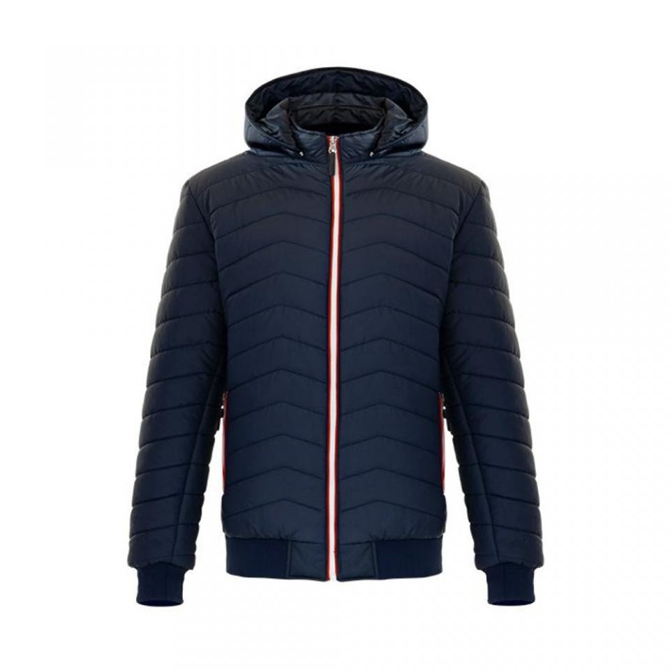 Doudoune veste moto S-Line Puffy Élysée bleu marine en textile haute densité L
