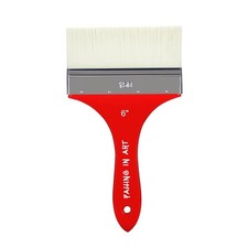 Flat Paddle Paint Brush Large Scale Oil Acrylic Paints 6 Inch Art Supplies