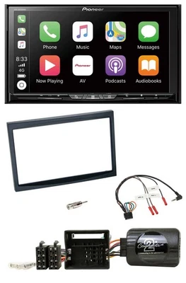 Pioneer 2DIN Lenkrad USB DAB DVD Bluetooth Autoradio für Citroen C2 C3 Berlingo - Bild 1 von 4