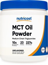 Nutricost Premium Mct Oil Powder .5lbs - Zero Net Carbs Best For Keto Ketosis Nutricost Premium Mct Oil Powder .5lbs - Zero Net Carbs Best For Keto Ketosis