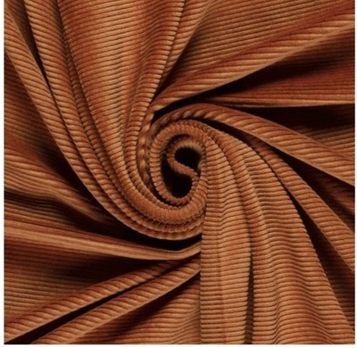 Nicki Cord-Jersey in Terracotta , 1,50 m lang, 1,50 m breit