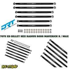 DRT MOTORSPORTS 7075 XD RACE HEX Billet Radius Rods Bars Can Am MAVERICK R X XRS