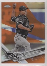 2017 Topps Chrome Orange Refractor 19/25 Jose Quintana #30 s3g