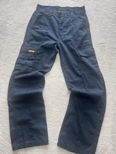 Site King Men's Cargo Work Trousers Pants Navy Blue W30 L31 New