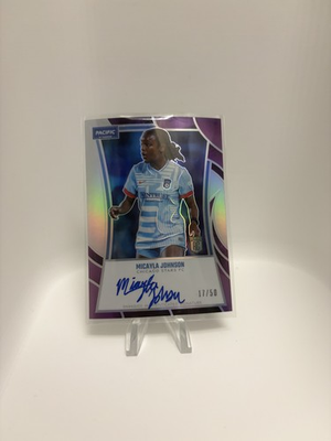#ad 2025 Parkside Nwsl Pacific Signature Series Micayla Johnson #PS MJ Purple 50 $10.39