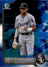 Erick Hernandez 2022 Bowman Draft Chrome Sapphire #BDC-57 Chicago White Sox