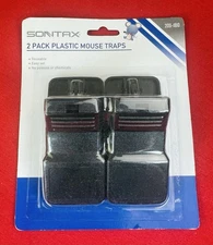 SONTAX Reusable Snap Mousetraps Plastic Easy Set - Kill No Poison New 209-1810 2
