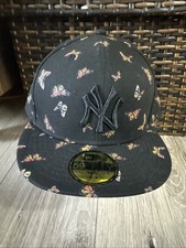 New York Yankees MLB Size 7 7/8 Flutter 59Fifty New Era Hat Fitted Cap New Men
