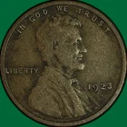1923-S Lincoln Wheat Cent Very Good VG Coin #34306