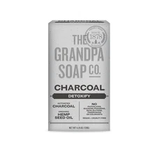 Grandpas Soap Bar Charcoal 425 Ounces Natural Skin Cleanser for Sensitive Skin