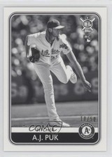 2020 Topps Big League Black & White 10/50 AJ Puk #58 Rookie RC