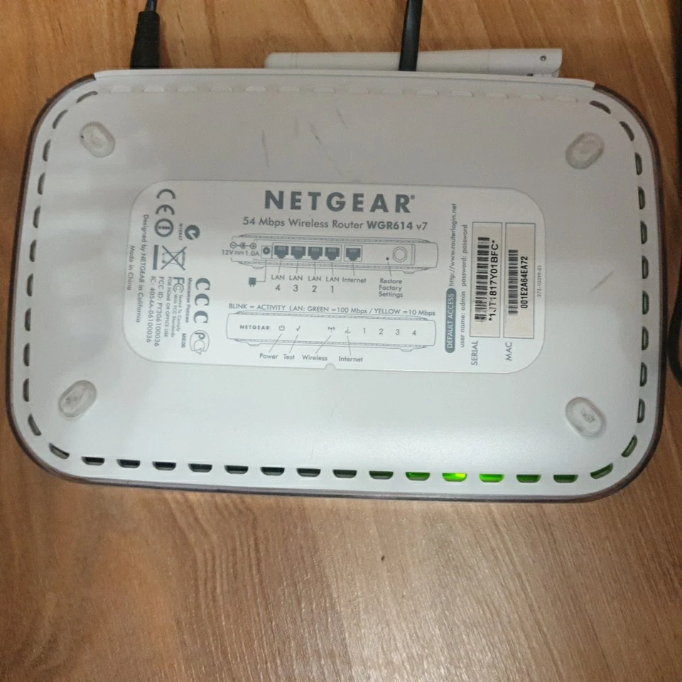 NETGEAR 54 Mbps Wireless Router WGR614 v7 - Bild 4 von 4