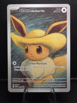 ゴッホイーブイ　Eevee with Straw Hat #60 ポケモンカード Eevee with Straw Hat Pokemon x Van Gogh Black Star Promo ACG Art
