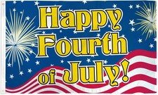 Happy Fourth of July Flag American Independence Day 4th of July Flag