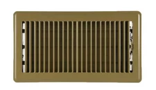 Floor Register, 4MJE7, Brown, Steel, Adjustable 7.5" X 13.5"