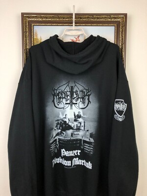 Marduk 　ブラックメタル black l Vintage 2000's Marduk Black Metal Hoodie Rare Shirt Over Print