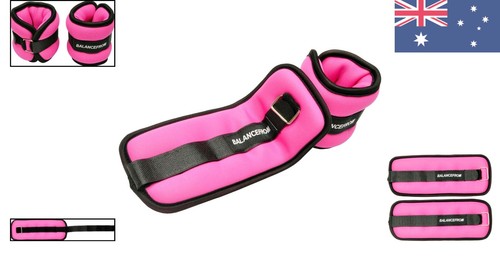 2lb Adjustable GoFit Ankle and Wrist Weights in Pink - For All Fitness Levels - Picture 2 of 9